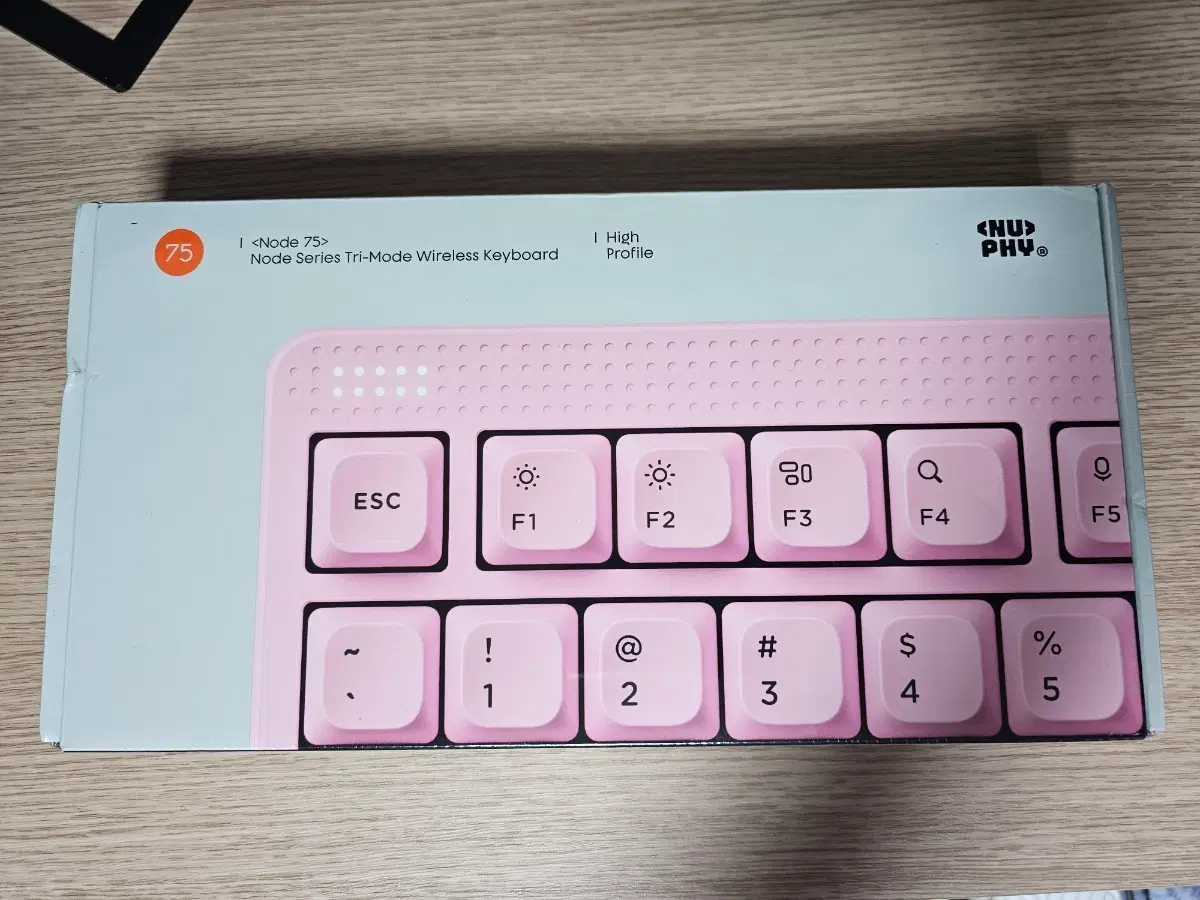 NuPhy Node 75 하이프로파일 키보드 라이트핑크