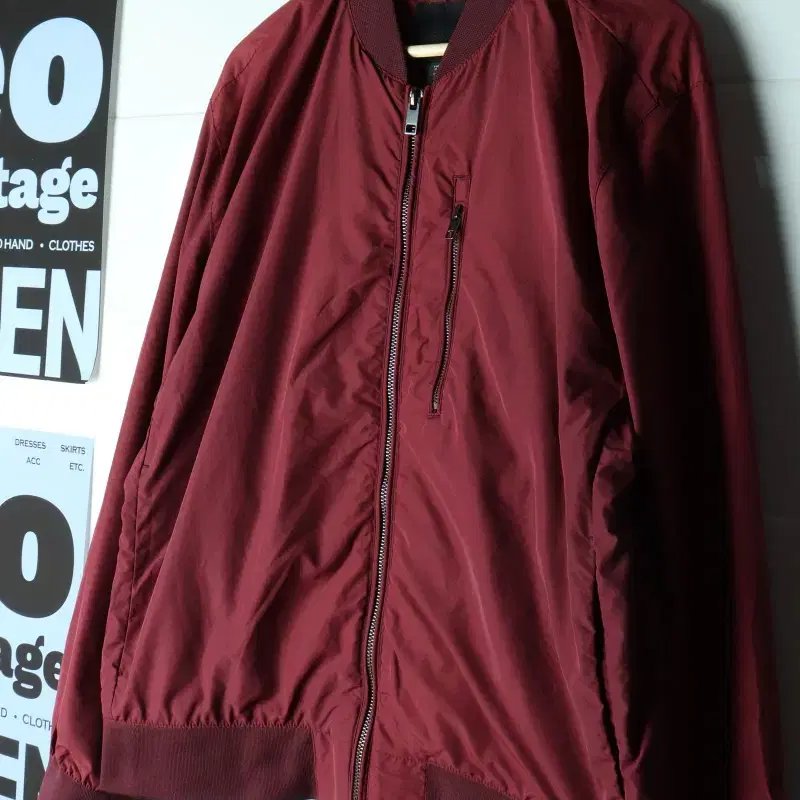 (XL-2XL) 에이치앤엠 집업 바람막이 점퍼자켓 MA1-H40347