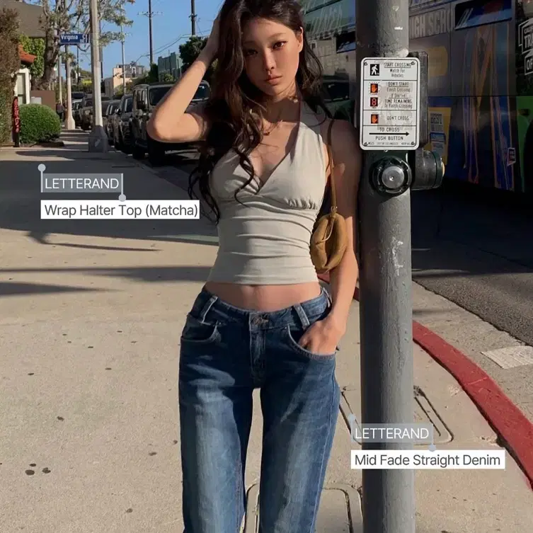 레터앤 Mid Fade Straight Denim
