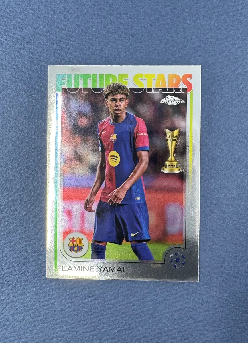 2024-25 Topps Chrome UEFA Club Competitions 라민야말 Future Stars
