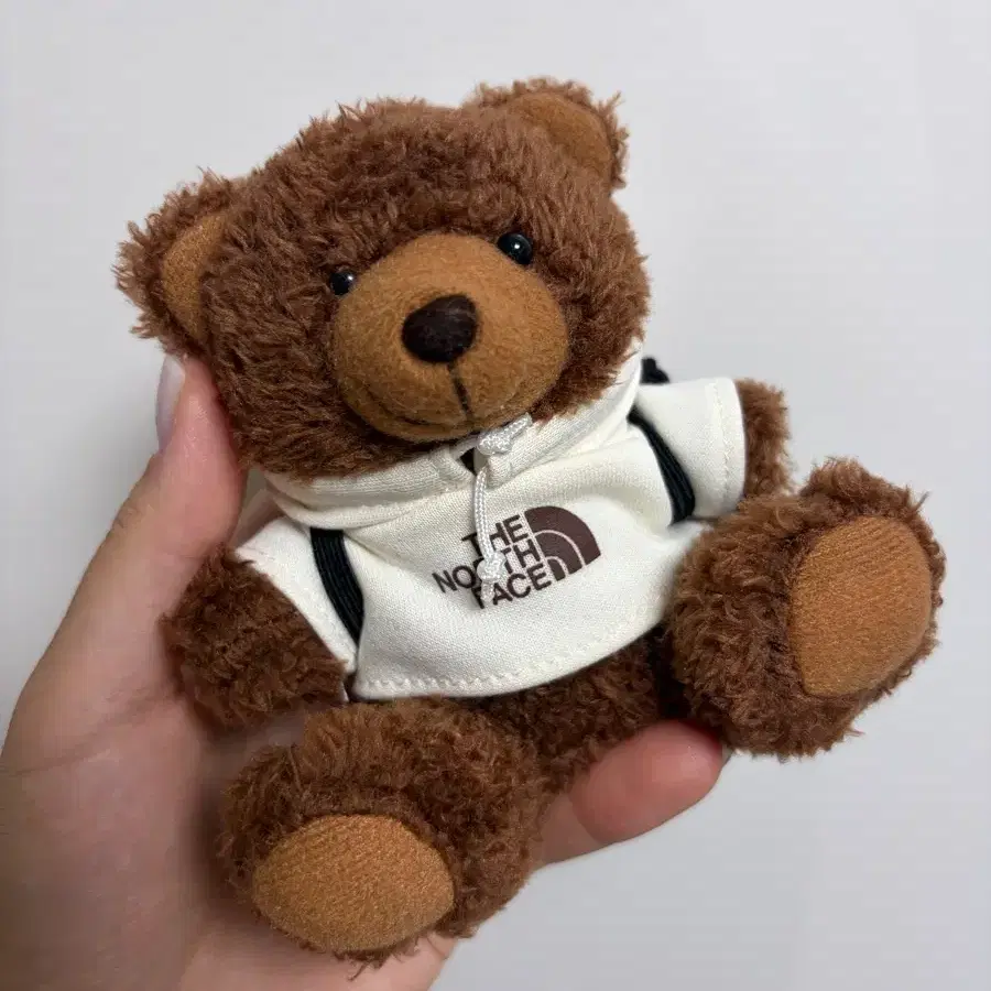 노스페이스 콜라보 한정 곰돌이 인형 키링