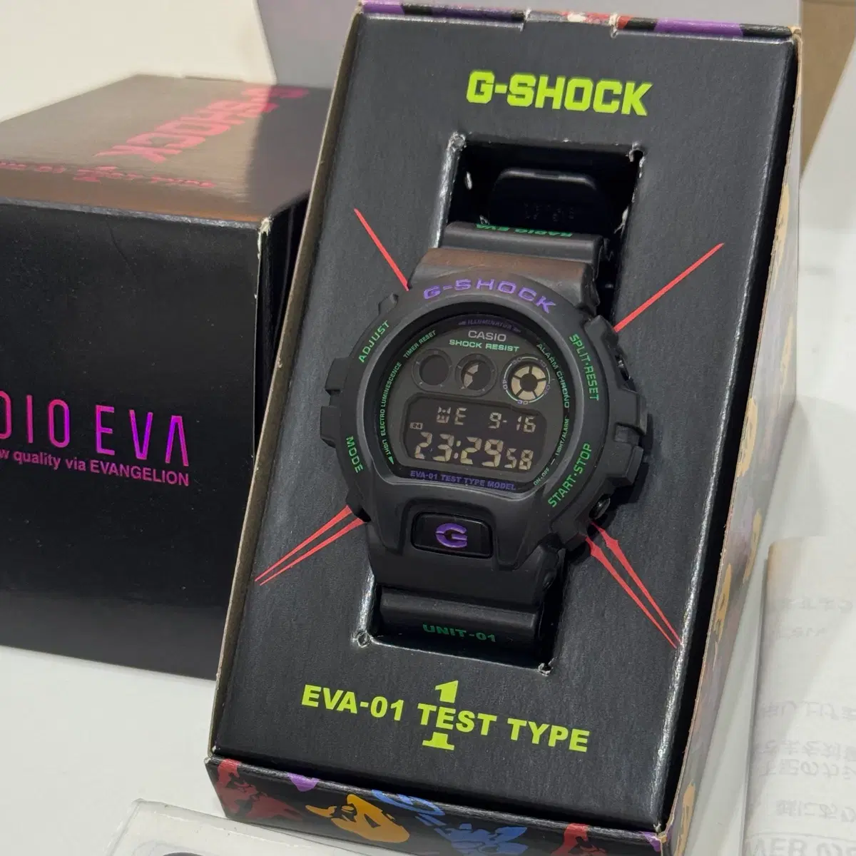 에반게리온 지샥 RADIO EVA DW-6900FS 초호기 한정판 풀구