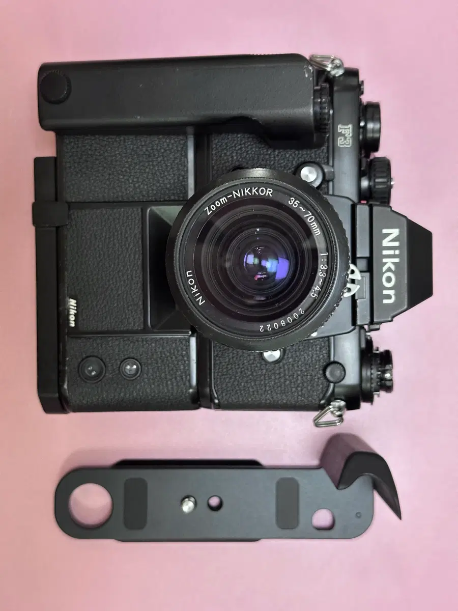 니콘 F3 풀세트 / MD-4 / MF-6B / 렌즈 / 고급 원목 그립