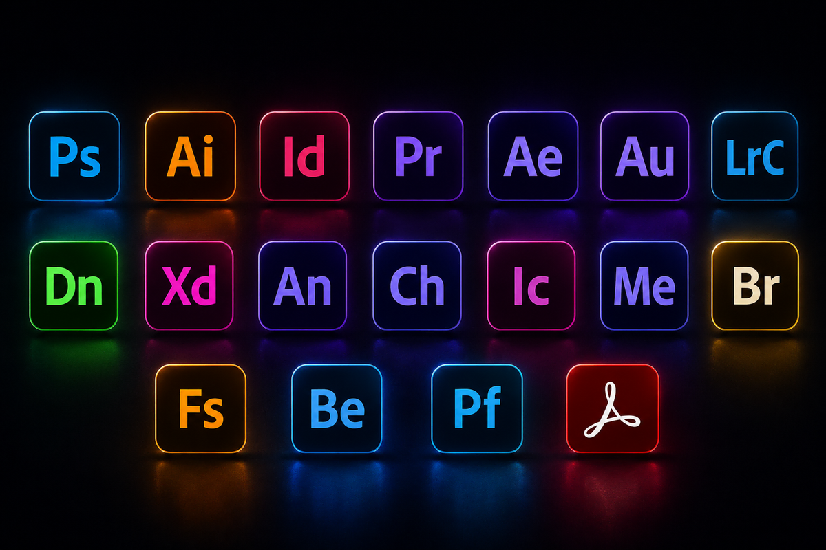 Adobe 포토샵 일러스트레이터 프리미어프로 에프터이펙트 라이트룸아크로뱃