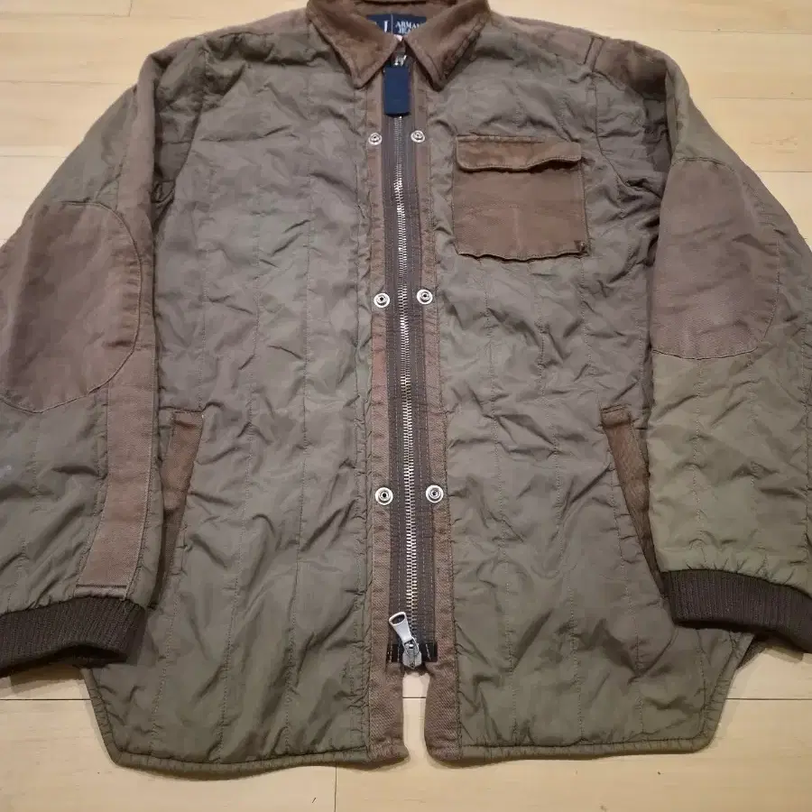 90's 알마니진스 워크웨어 집업 셔츠자켓 L