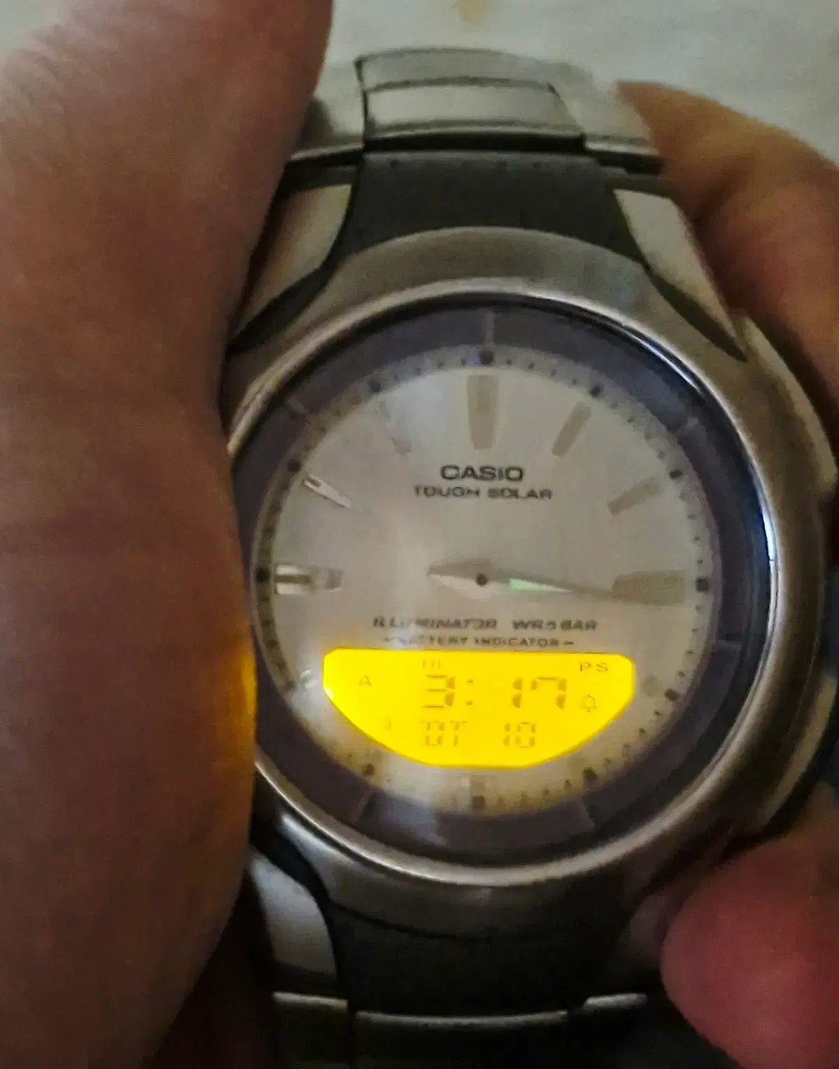 CASIO AW-S90 터프솔라 빈티지 아나디지 시계