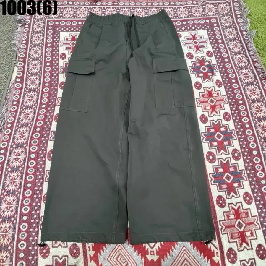 파르티멘토 블랙 카고 바지 L 1003