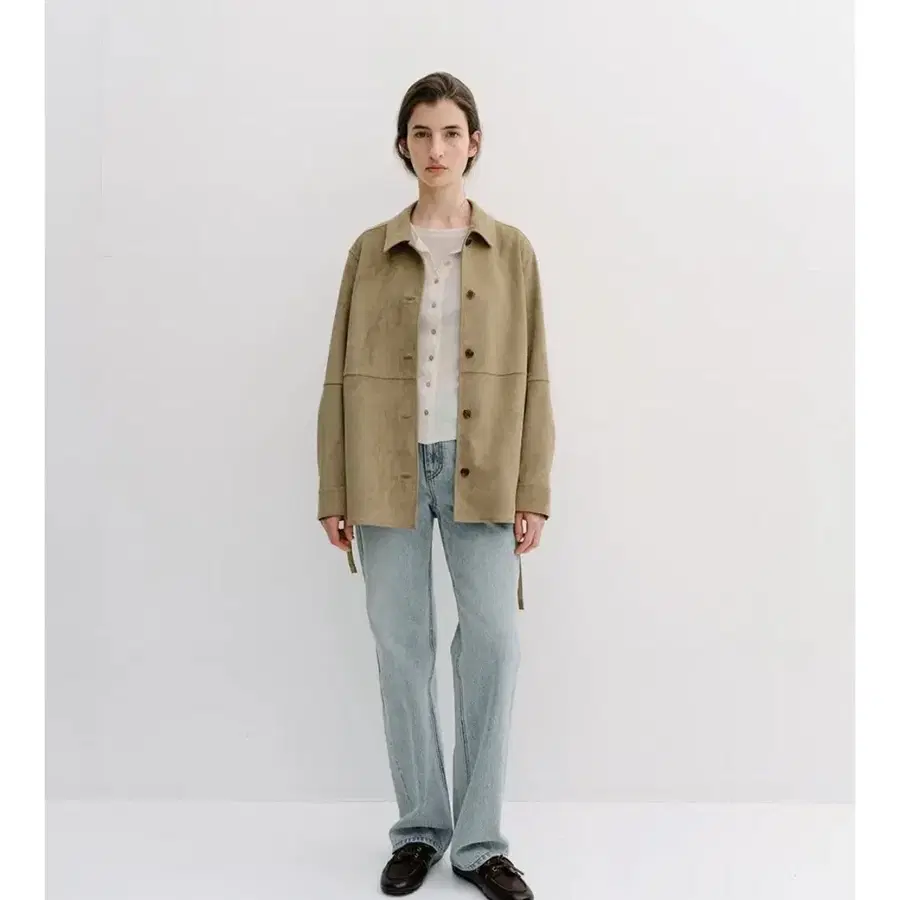 (새상품) 블랭크03 belted suede shirt jacket 스웨이드 셔츠 자켓