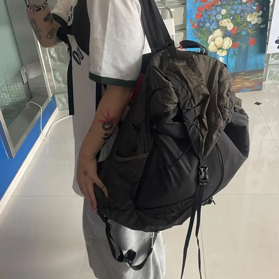 Diesel 디젤 lightweight nylon backpack bag