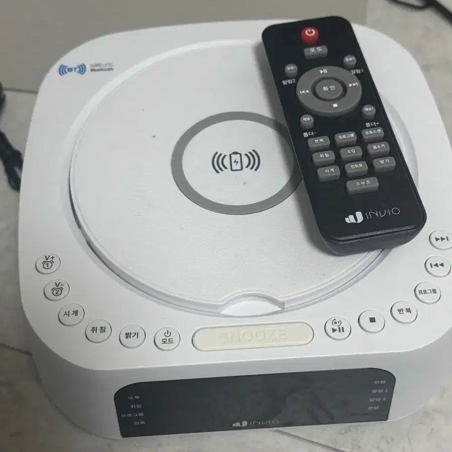 인비오 고속 무선충전 CD 라디오 플레이어
