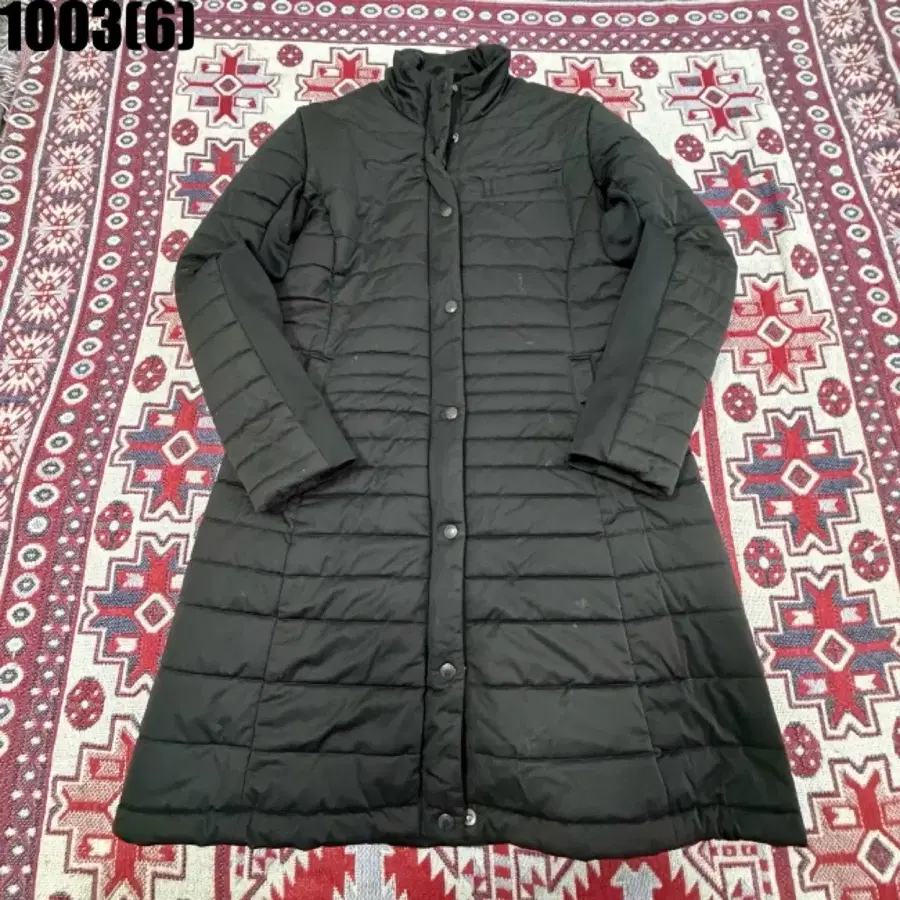 노스페이스 퀼팅 롱 패딩 검정 XS 1003