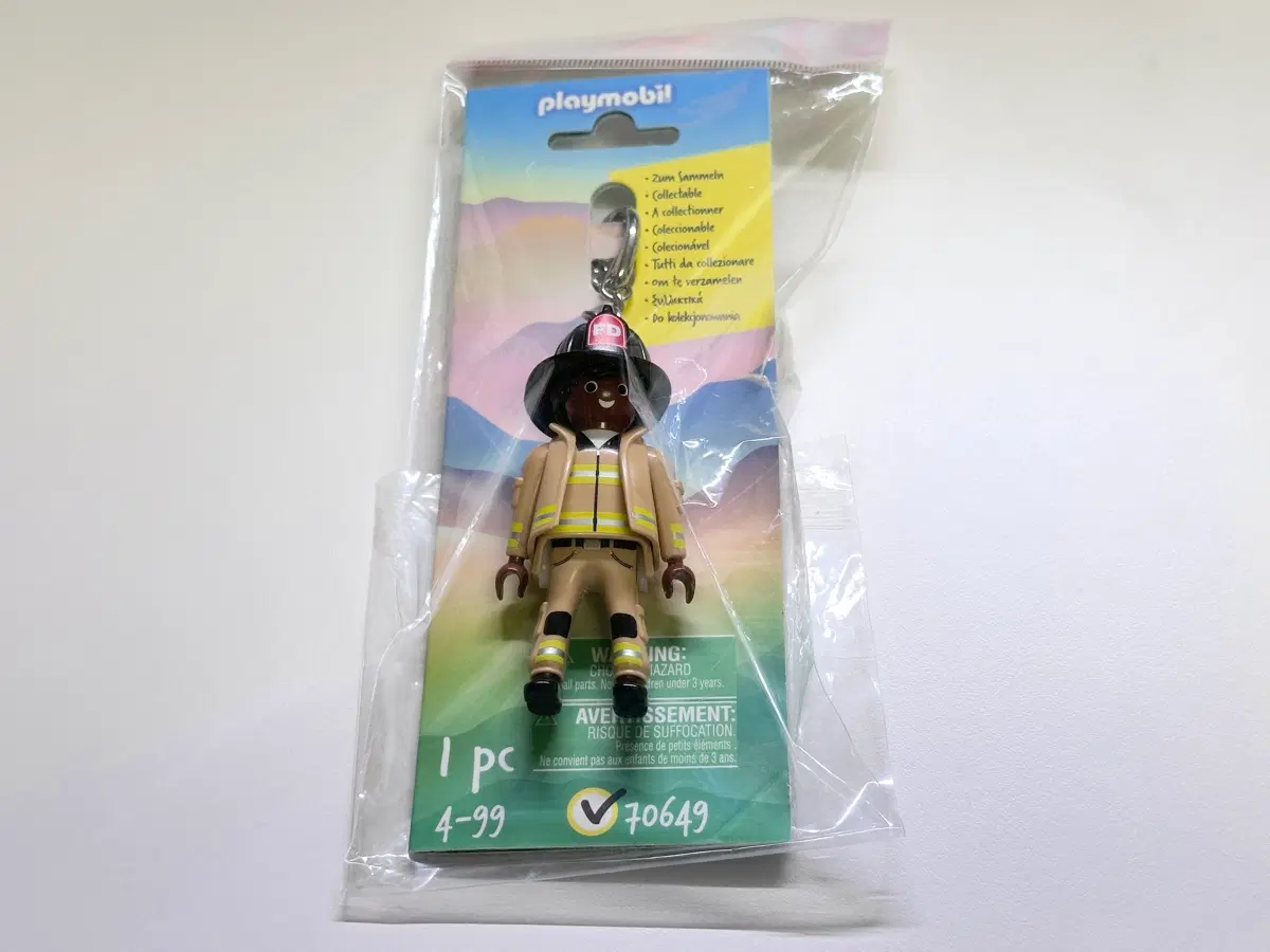 플레이모빌 키링 소방관