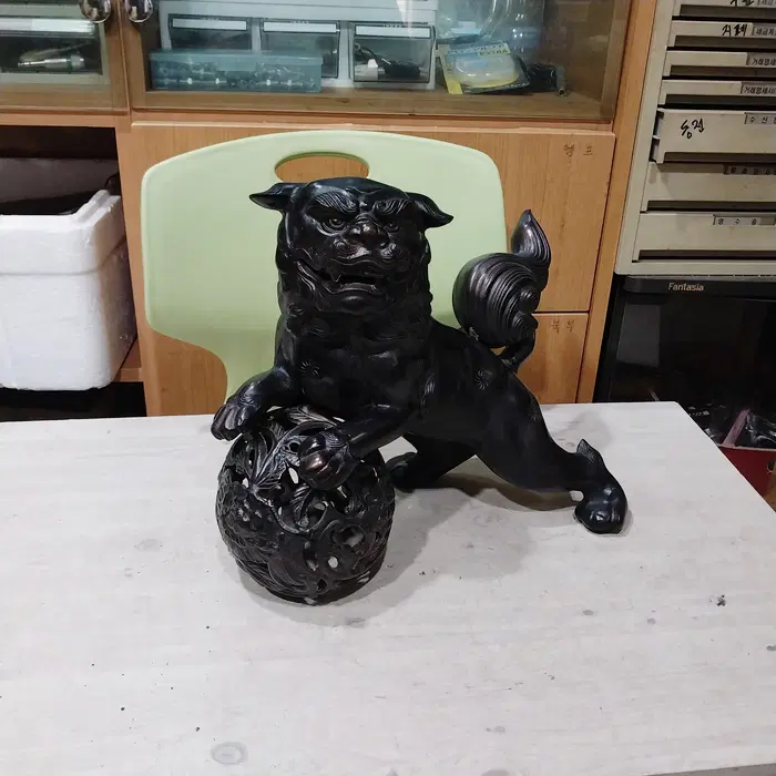 1960 대형 강철 주물 해태상