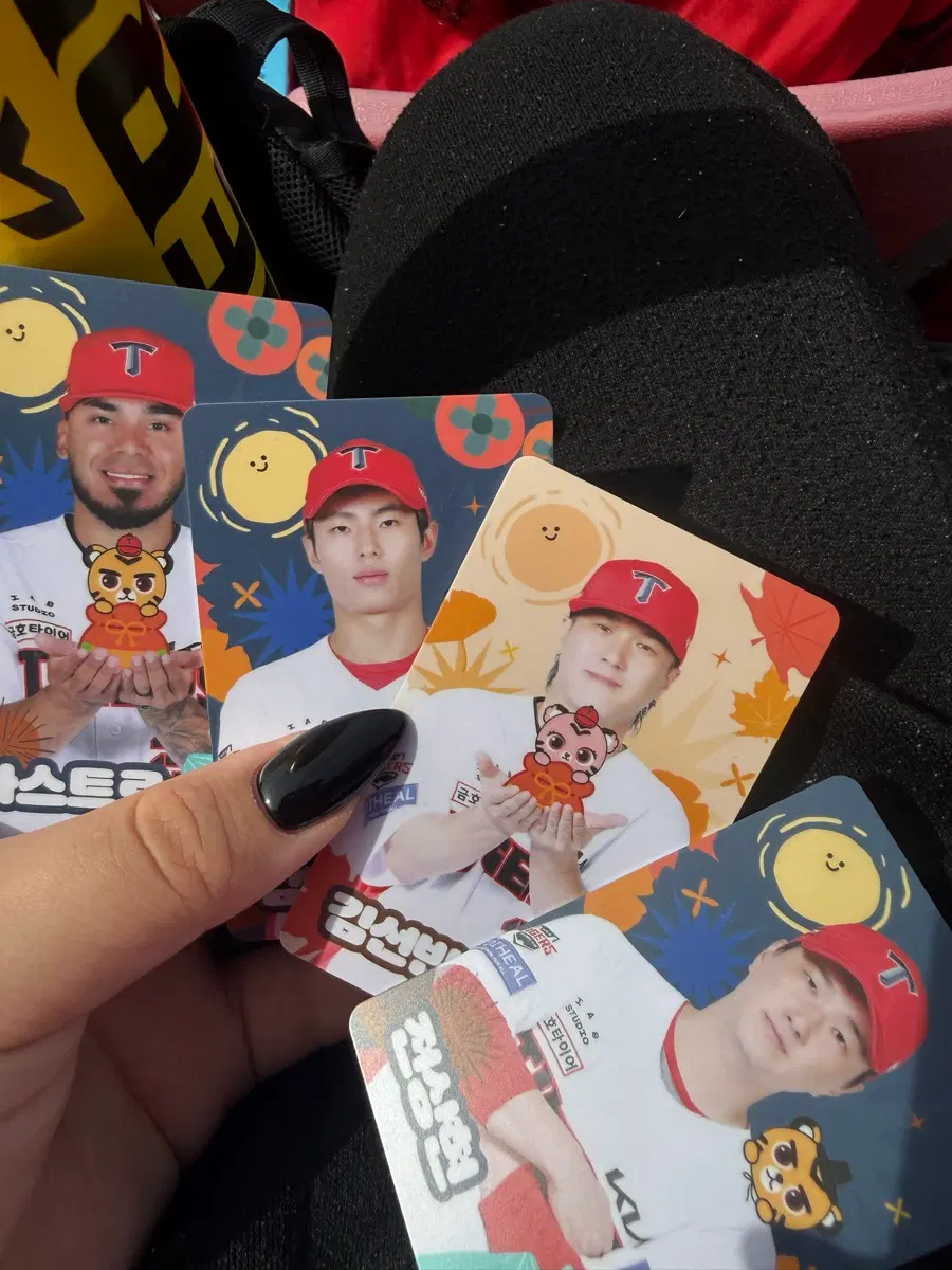 기아타이거즈 추석 포토카드 4개