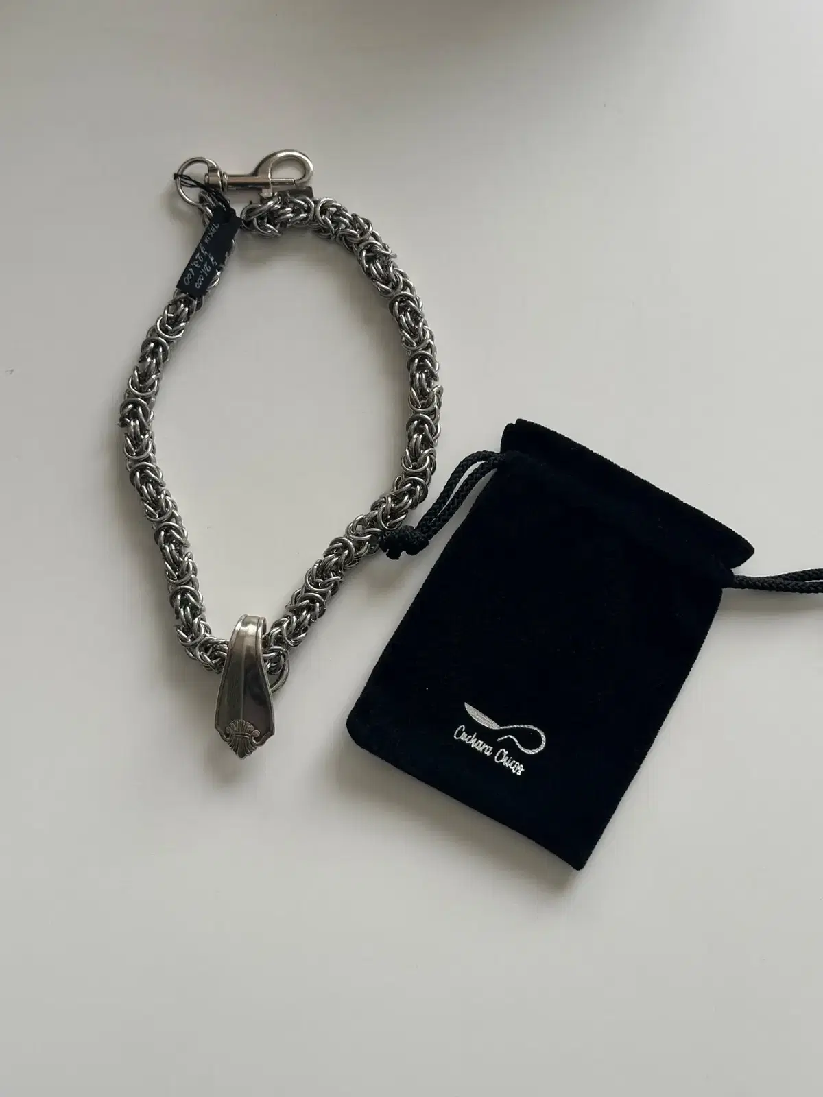 Cuchara Chicos 쿠차라 치코스 chainmail necklac