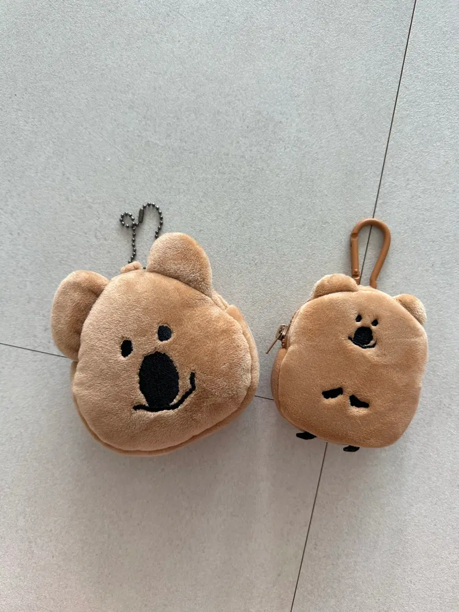 일괄 ) 다이노탱 쿼카 얼굴 파우치 버거파우치