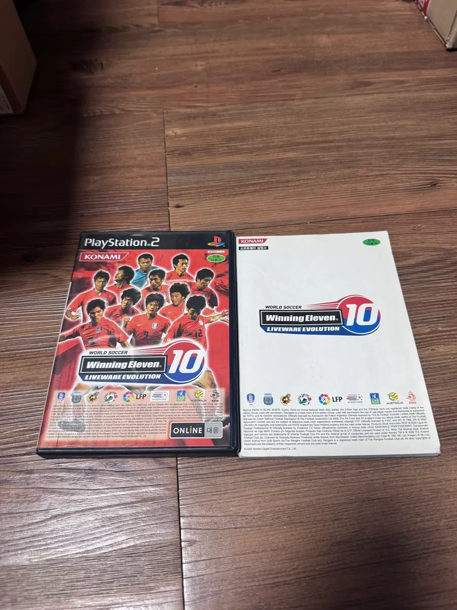 ps2 플스2 위닝일레븐10 라이브웨어 에볼루션