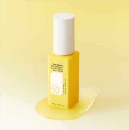 55ml [ 원씽 ] 나이아신아마이드 글루타치온 선세럼 광채 비타민 선크림 기초화장품