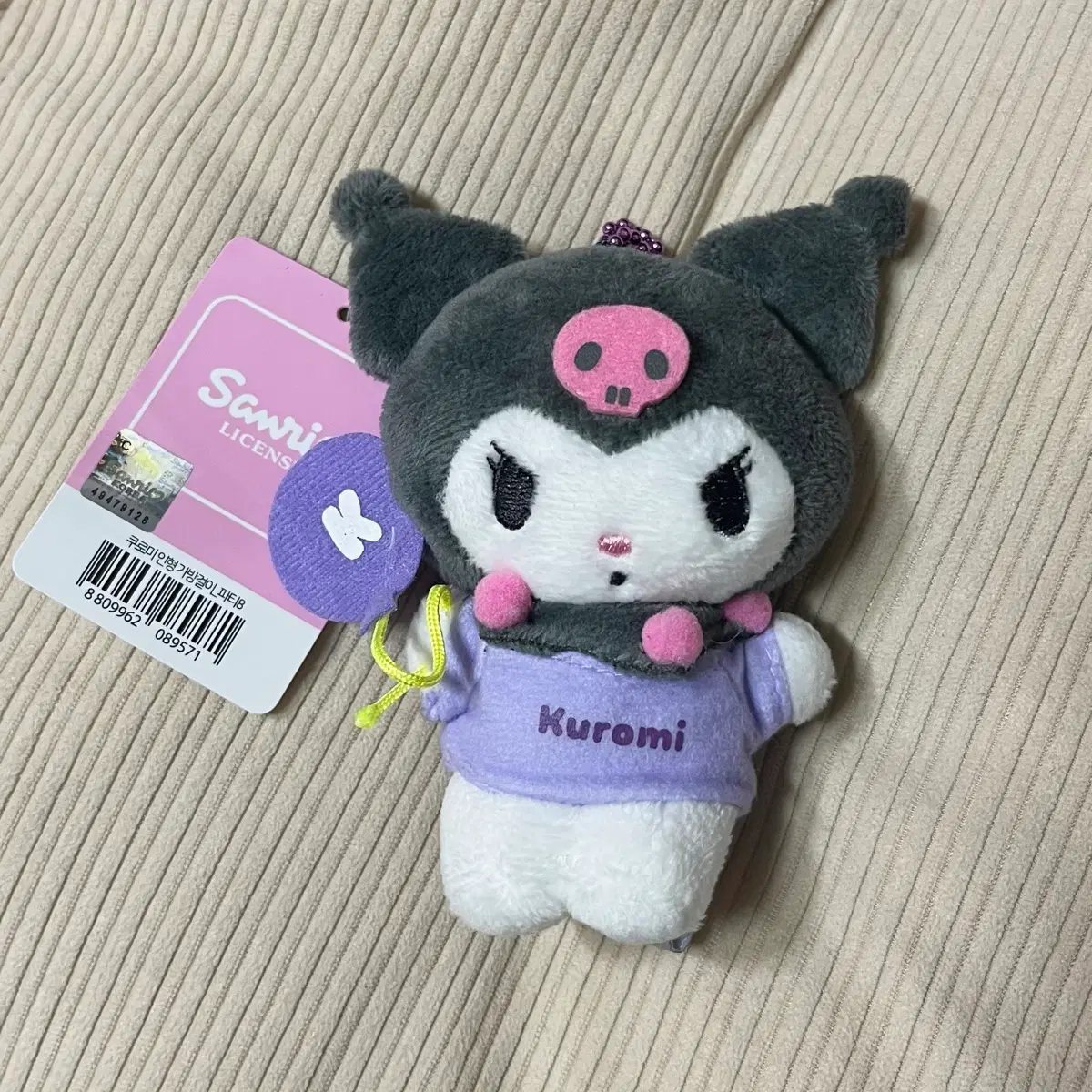 산리오 쿠로미 인형 키링