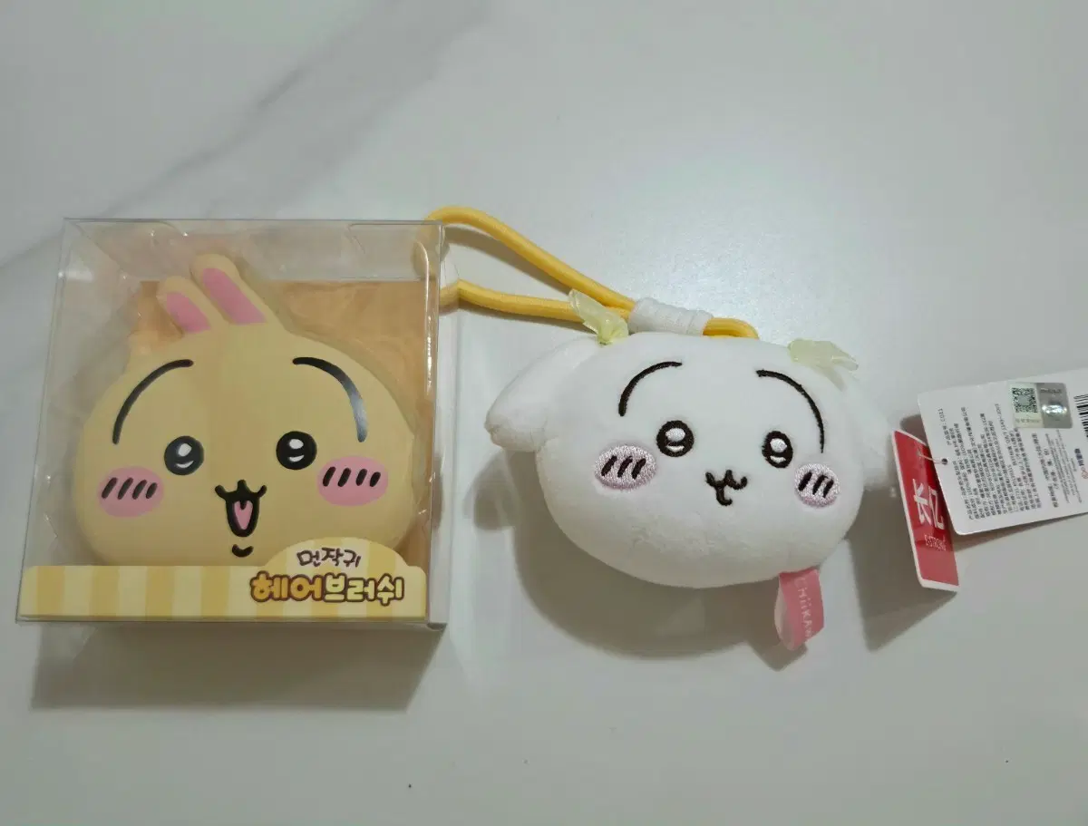 먼작귀 우사기 헤어브러쉬&인형키링