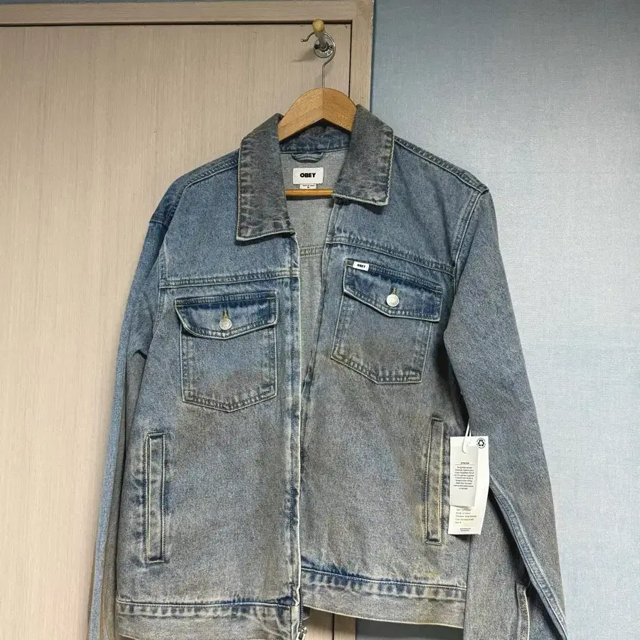 오베이 데님자켓 새상품 M