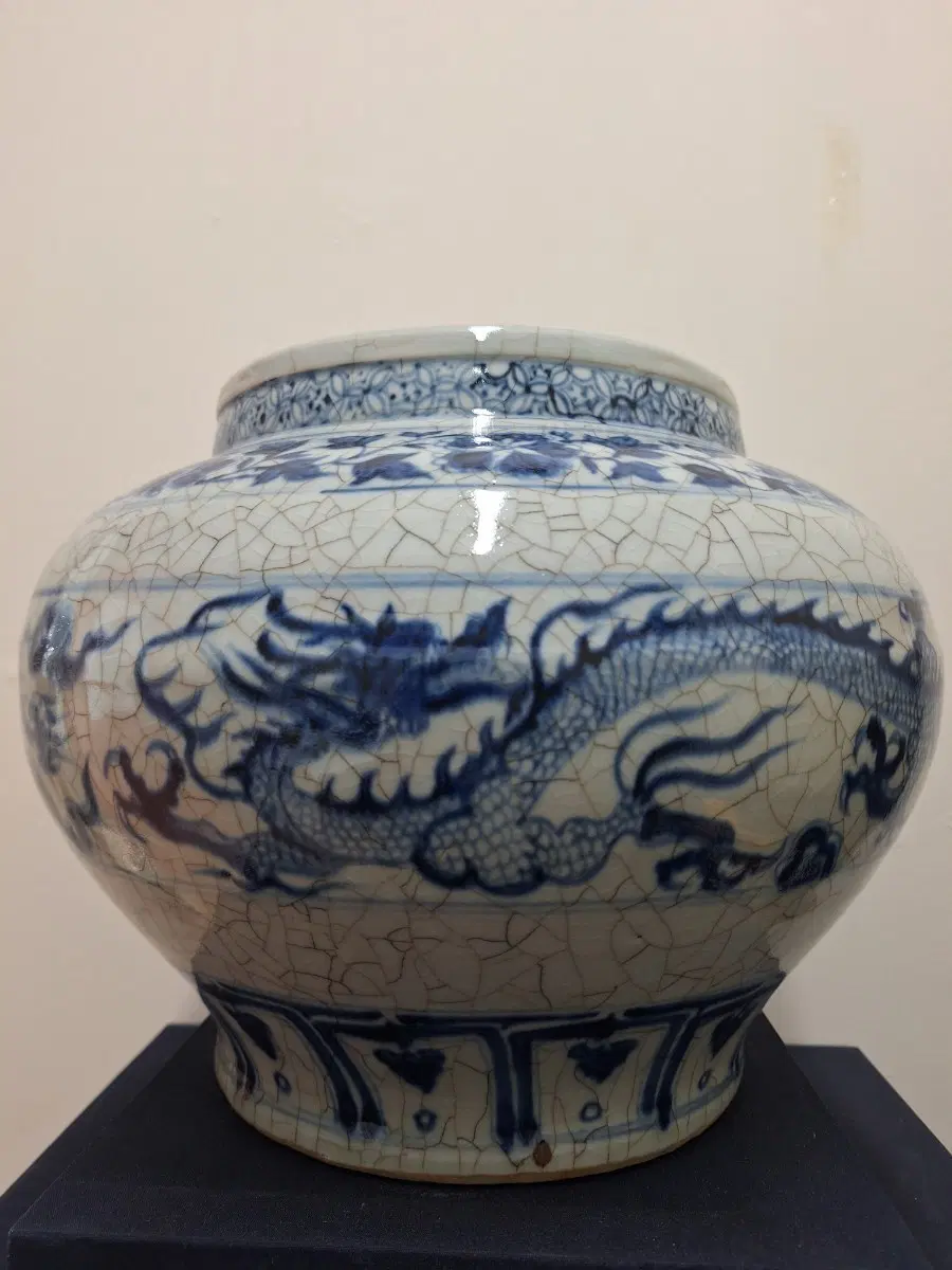 중국 도자기 #골동품 #청화백자 운용문 관