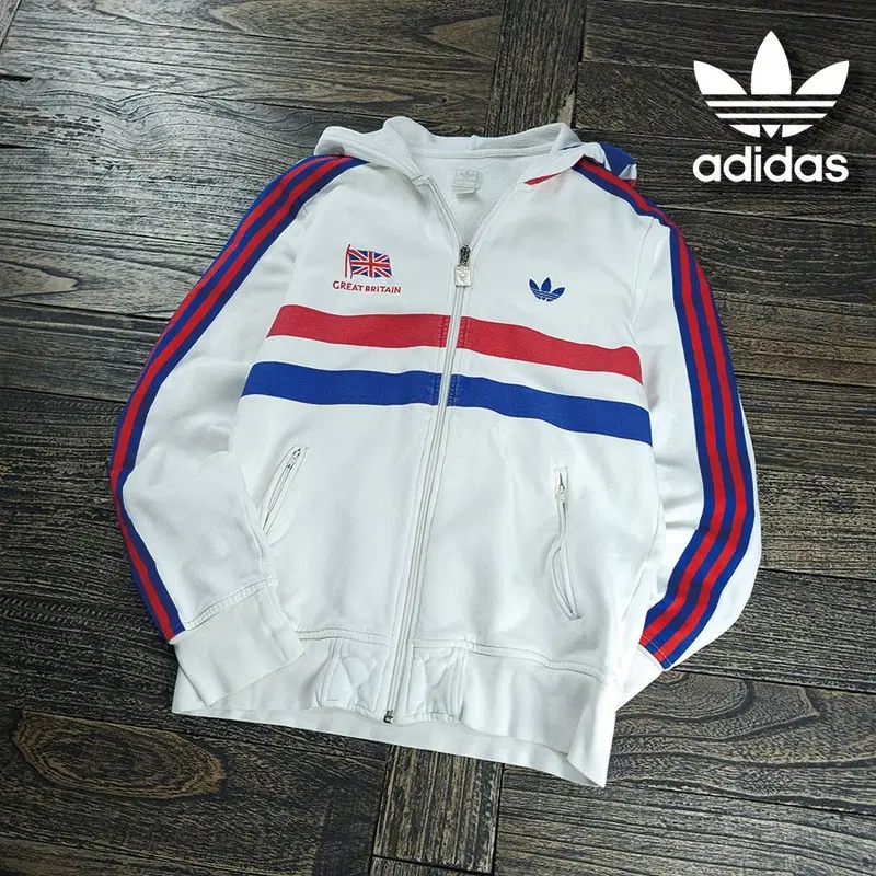 아디다스 신영국 설효림 후드 져지 트랙탑 화이트 M23168