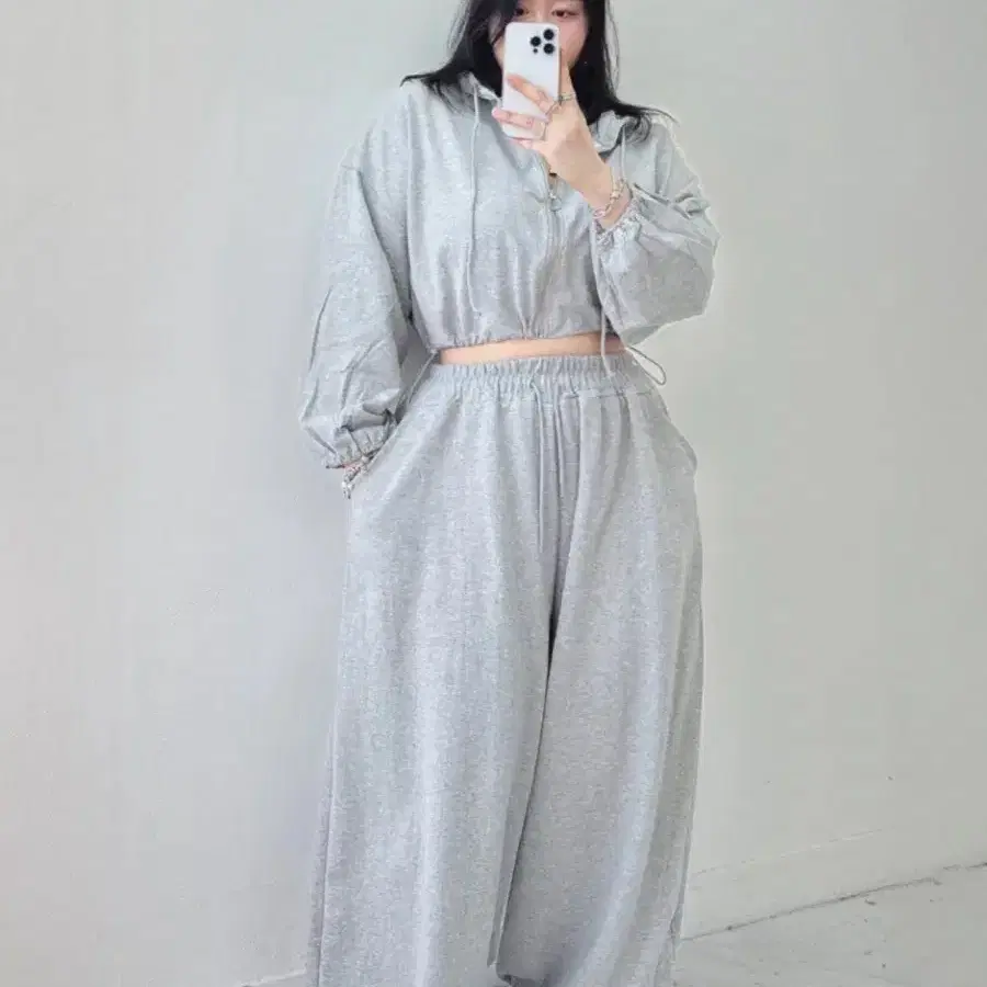 새상품 투웨이 쭈리 와이드 조거팬츠