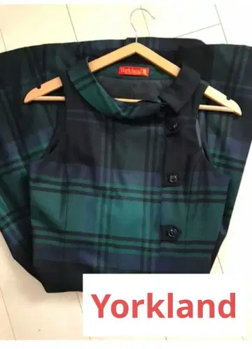 Yorkland 체크 무늬 슬리브리스 원피스 노다메 우에노 주리