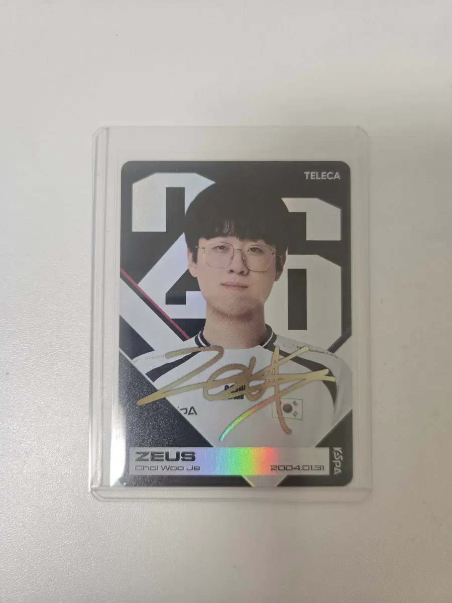 Kespa 테레카 아시안게임 롤 국가대표 카드 제우스 인쇄오토 (프로필)