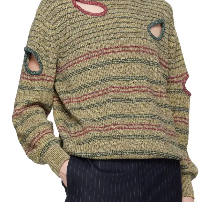 토가 니트 Toga Virilis Multicolor Hole Knit Sweater