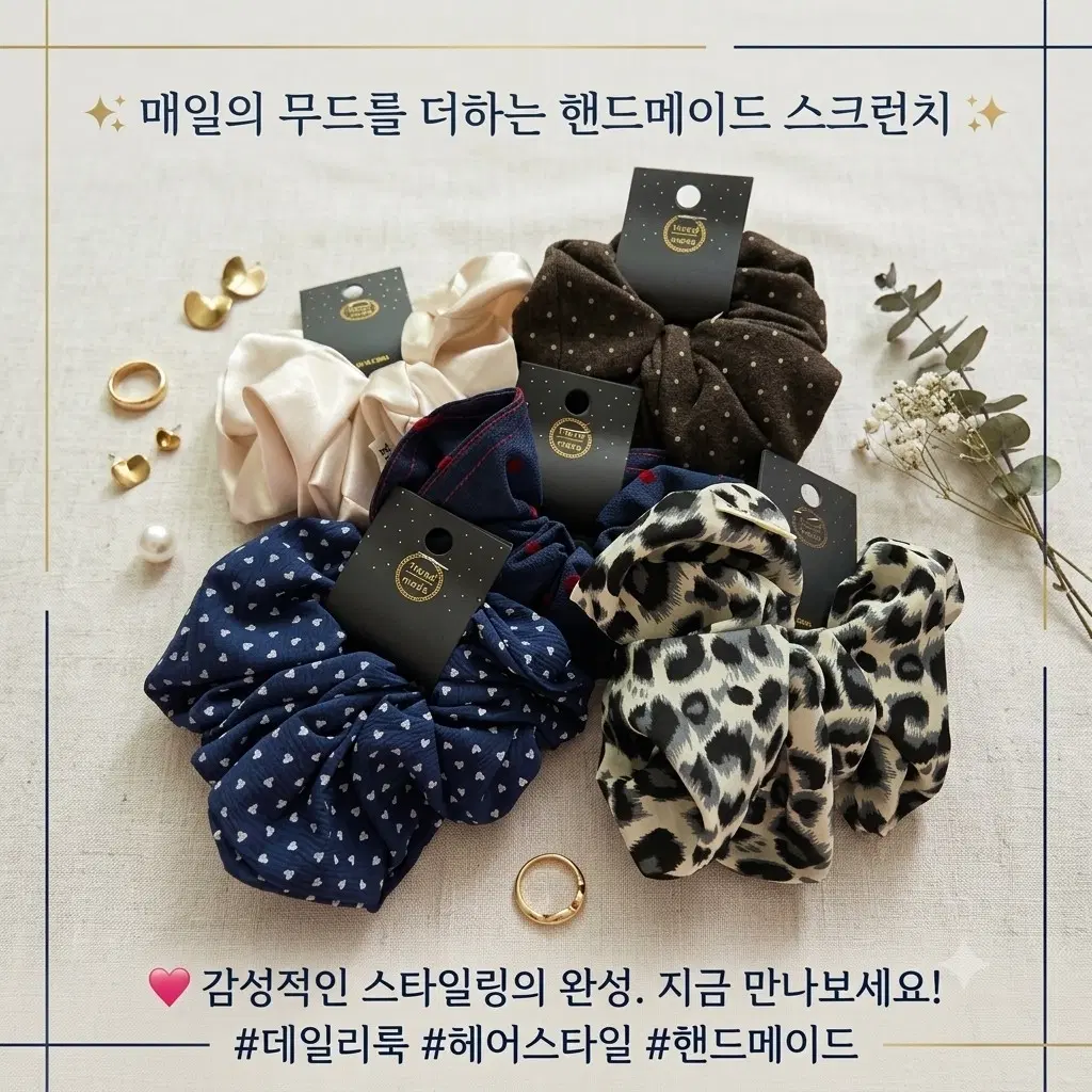 역대급 가성비 곱창머리끈 5개 세트 개당 1,400원!(랜덤)