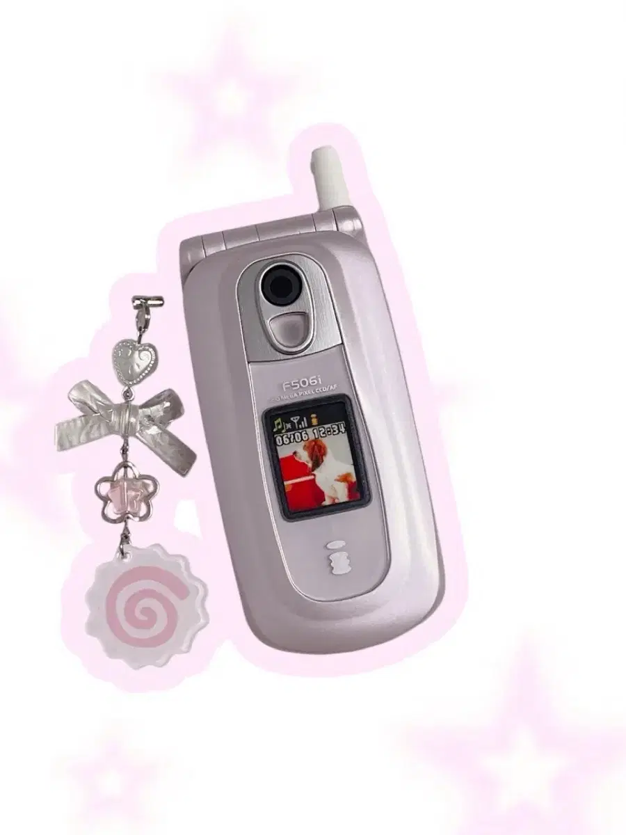 강아지 시나모롤 핑크 목업폰 도코모 고전 일본 모형폰 폴더폰 핸드폰 docomo
