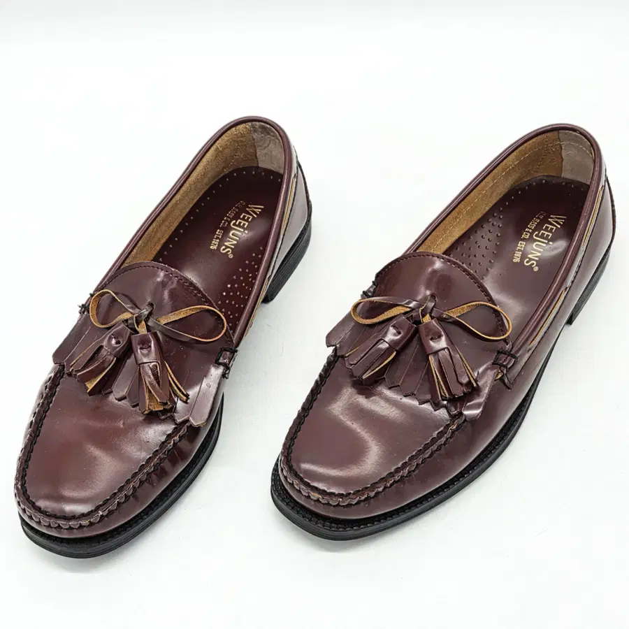 G.H BASS 위준 II LAYTON MOC KILTIE 테슬로퍼 버건디 (260)