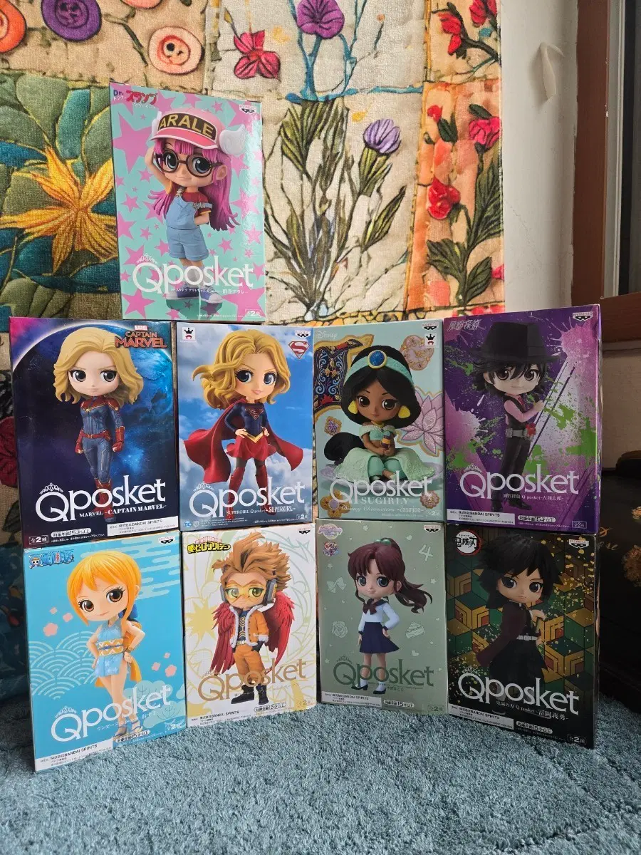 Qposket 피규어 9종 일괄