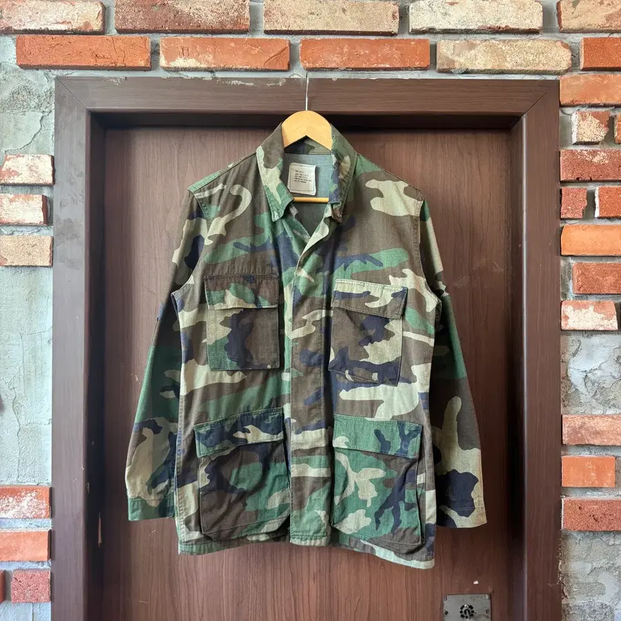 80s 우드랜드 BDU 유틸리티 셔츠 S