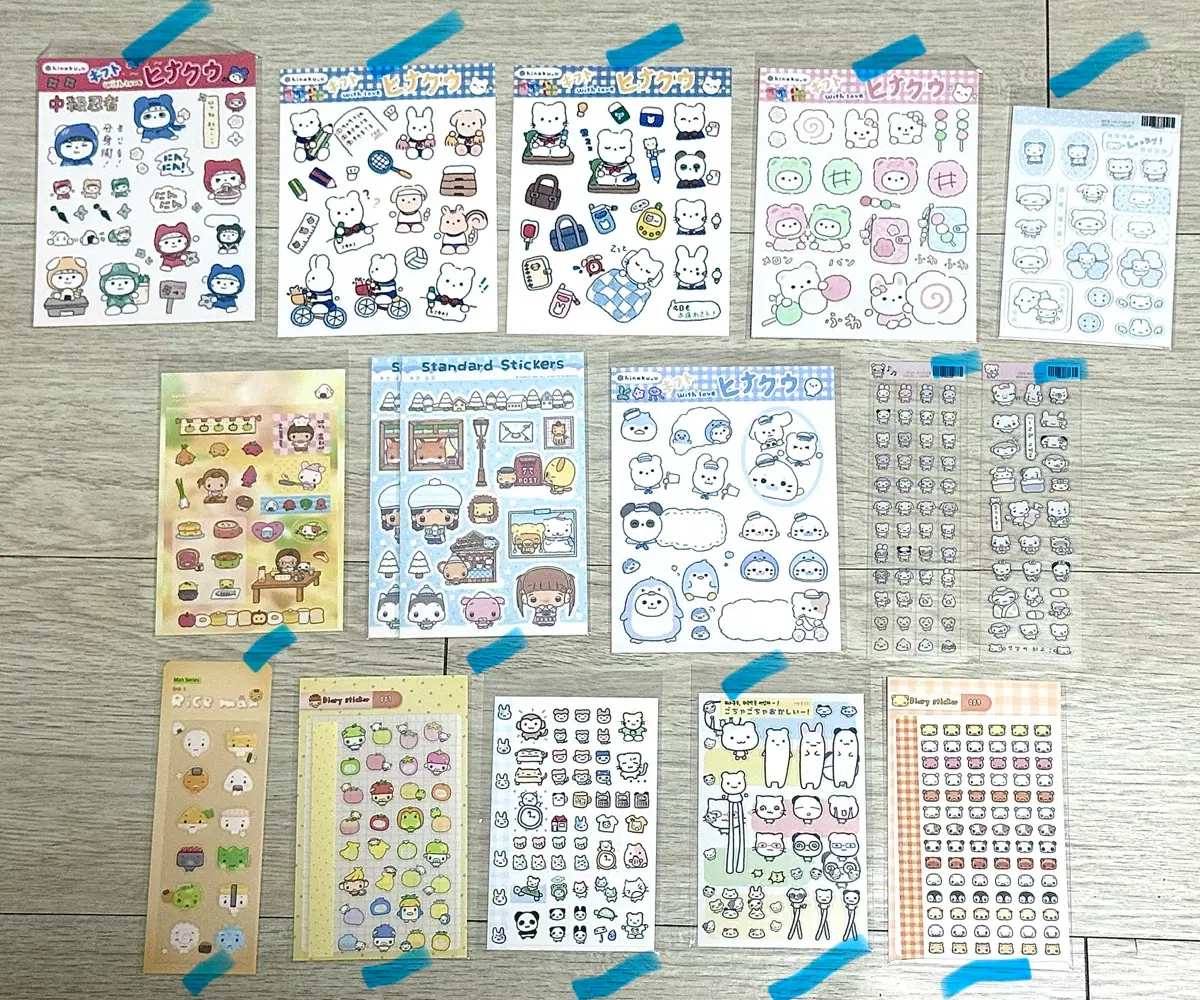 장당 2800원 원가이하 동물스티커 인물스티커 설화 히나쿠우 포베 해피냥데이 포베