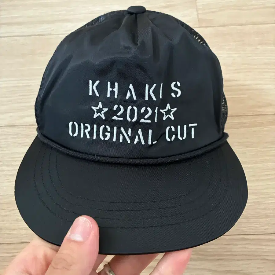 카키스(KHAKIS) 2021 오리지널 컷 메시 캡 블랙