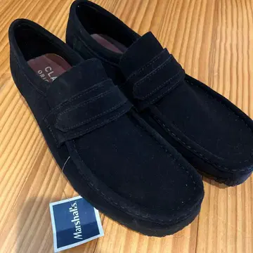 Clarks Originals 스웨이드 블랙 왈라비 25.0 25.5