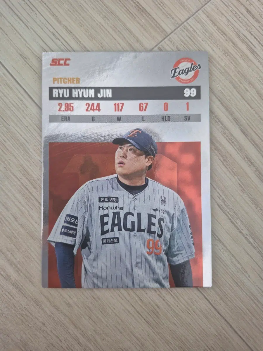 SCC 크보(KBO) 카드 한화이글스 류현진
