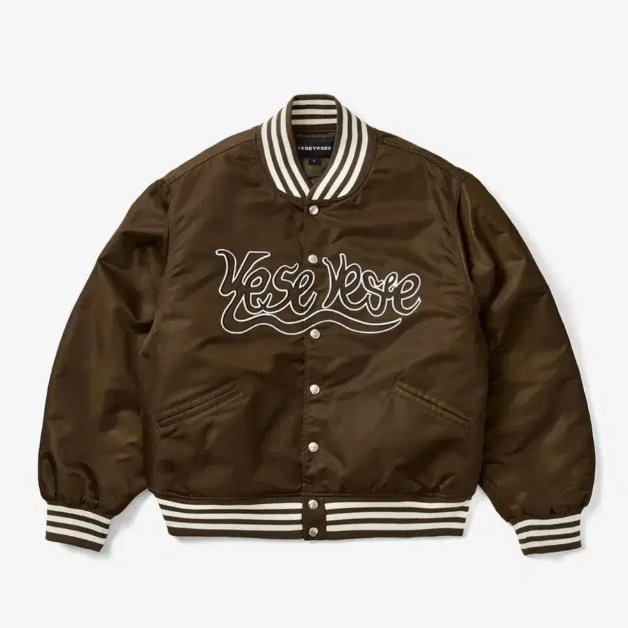 예스아이씨 yeseyesee snail logo stadium jacket