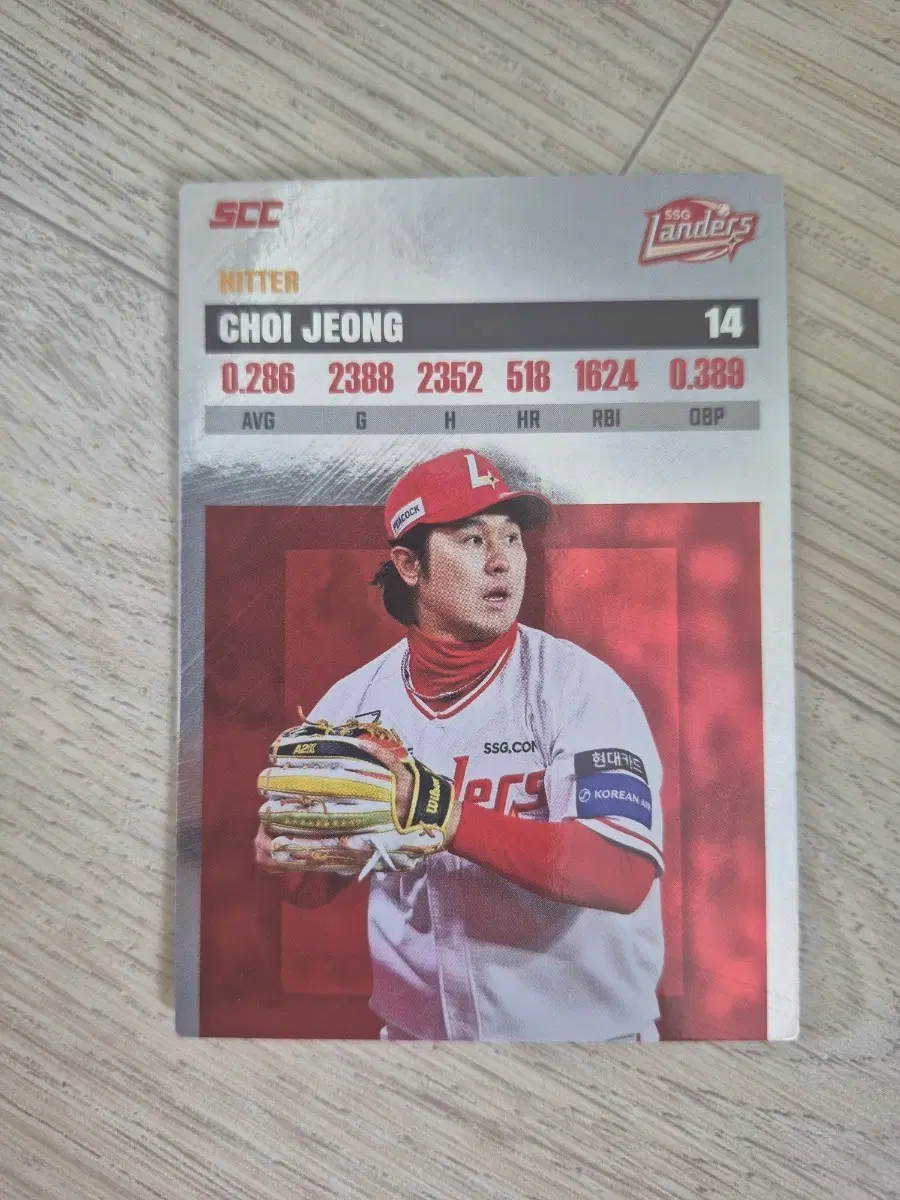 SCC 크보(KBO) 카드 SSG랜더스 최정