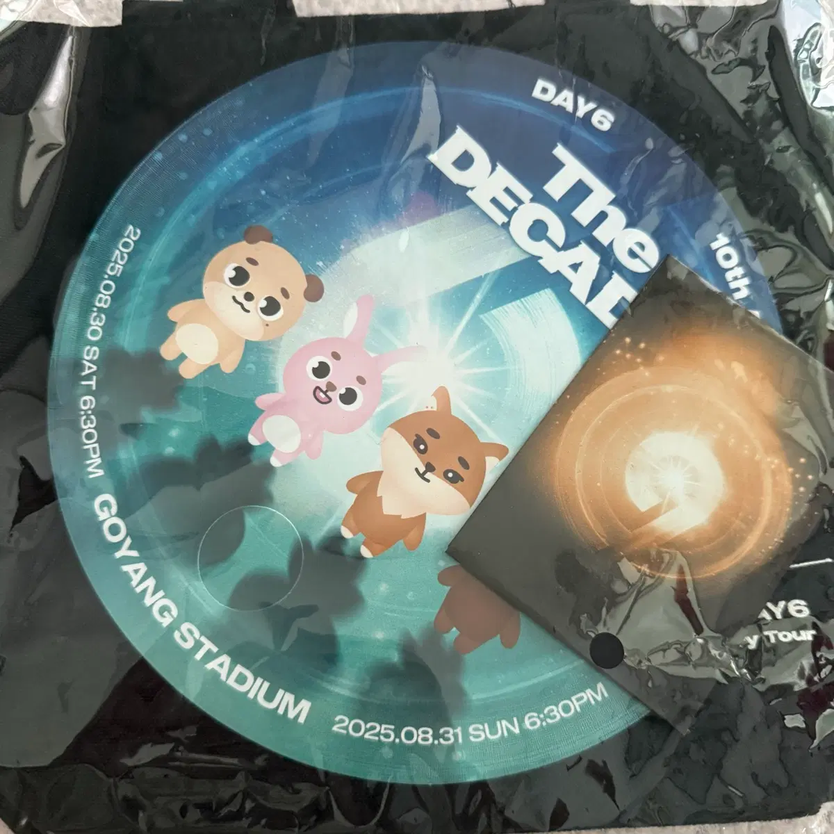미개봉 데이식스 10주년 콘서트 입장기프트 선물 포카 특전