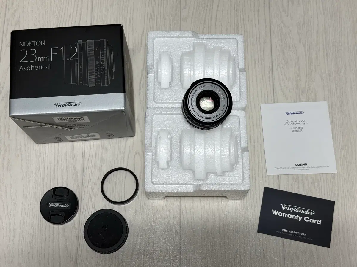 보이그랜더 녹턴 23mm f1.2렌즈 후지 X마운트