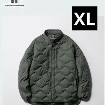 XL 사이즈 유니클로 x 화이트 마운티니어링 다운 올리브 카키