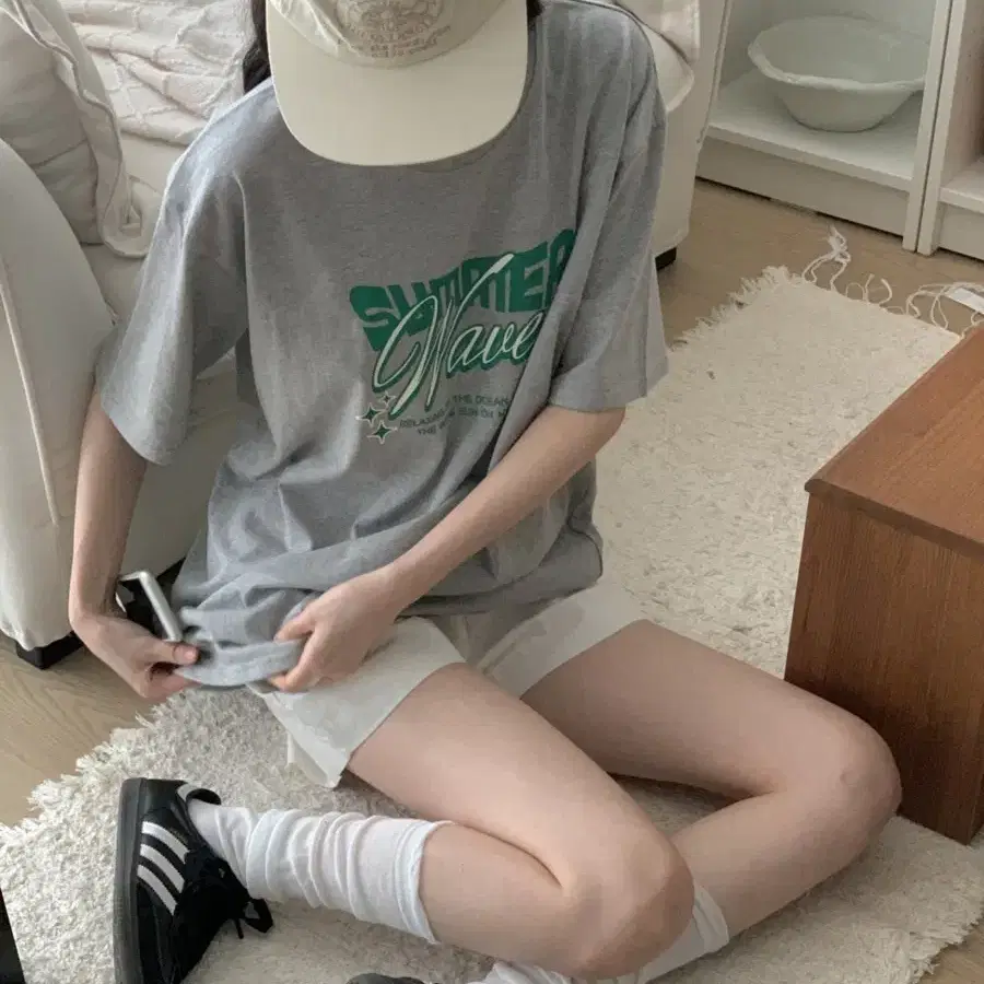 썸머 레터링 여름 면 여성 여자 반팔티셔츠 반팔티 박스티 에이블리