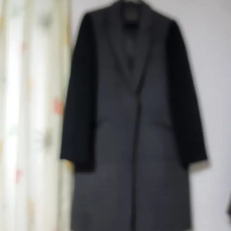 AILENE  블랙 라인 배색 코트 66