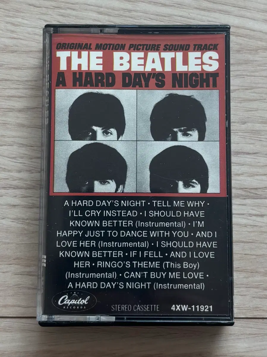 비틀즈 THE BEATLES A Hard Days Night 하드 데이즈 나이트 카세트 테이프 미국판 Capitol 앨범 음반