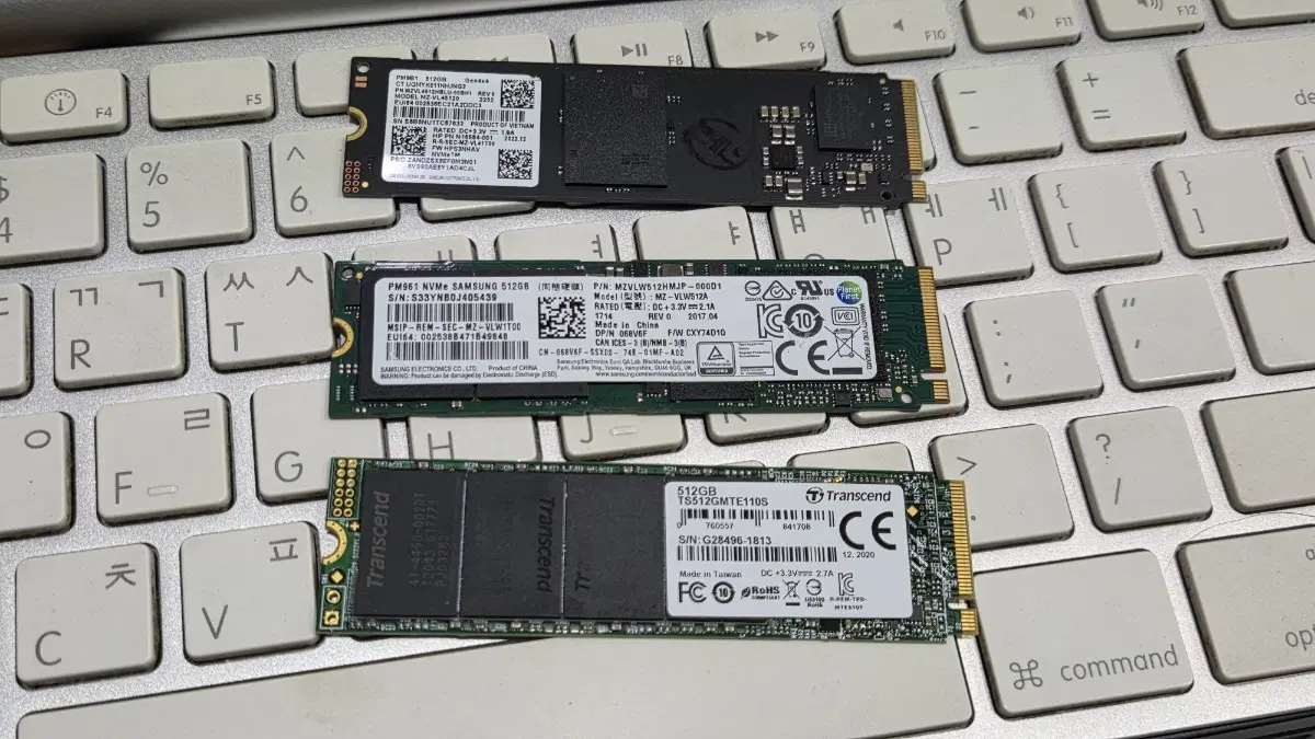 ssd. 512g m2.nvme 3개 팝니다