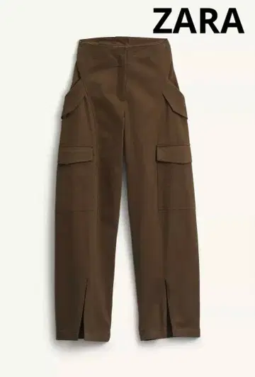 ZARA ZW COLLECTION SRPLS 배럴 카고 팬츠 M 카키